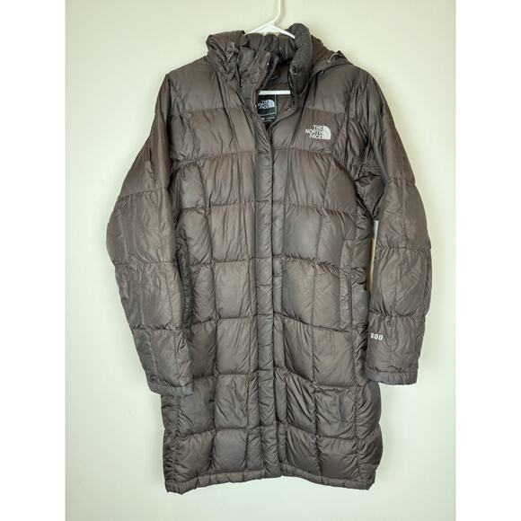 The North Face 600 Purple Women's Long Down Quilted Puffer Jacket Coat M READ - Picture 1 of 8
